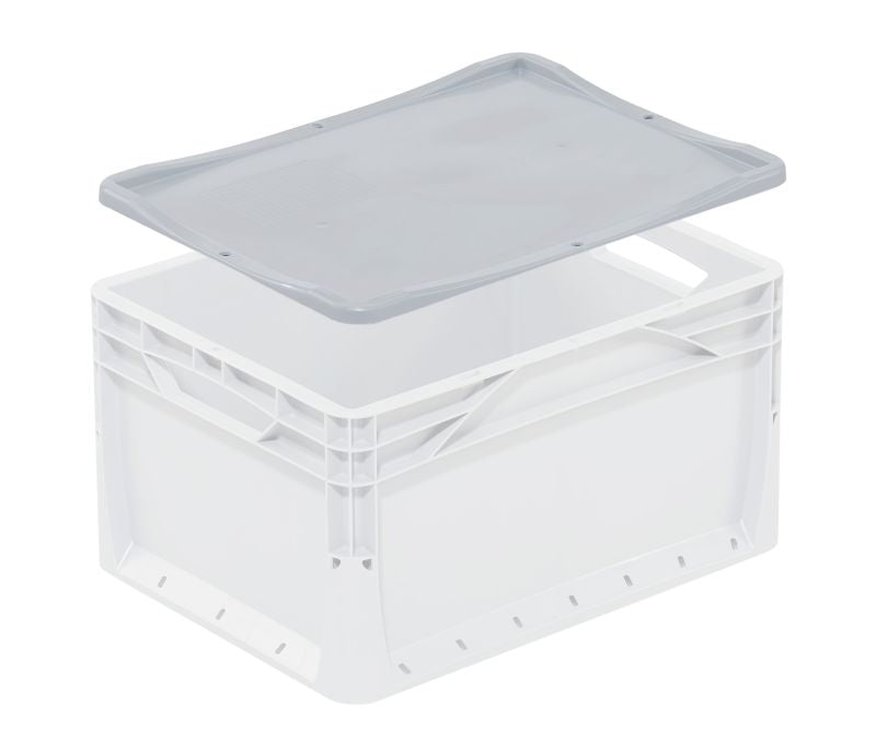 Auflagedeckel für PVC-Gitter weiss geschlossen