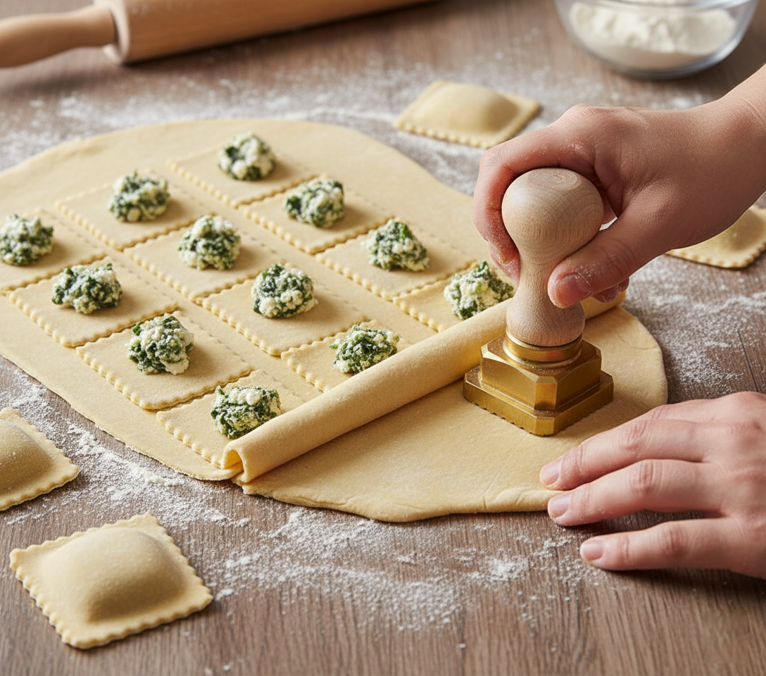 Ravioli­stempel eckig