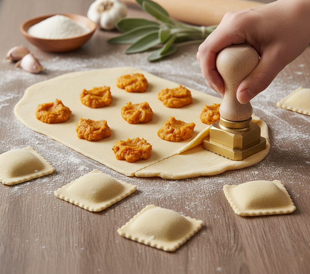 Ravioli­stempel eckig