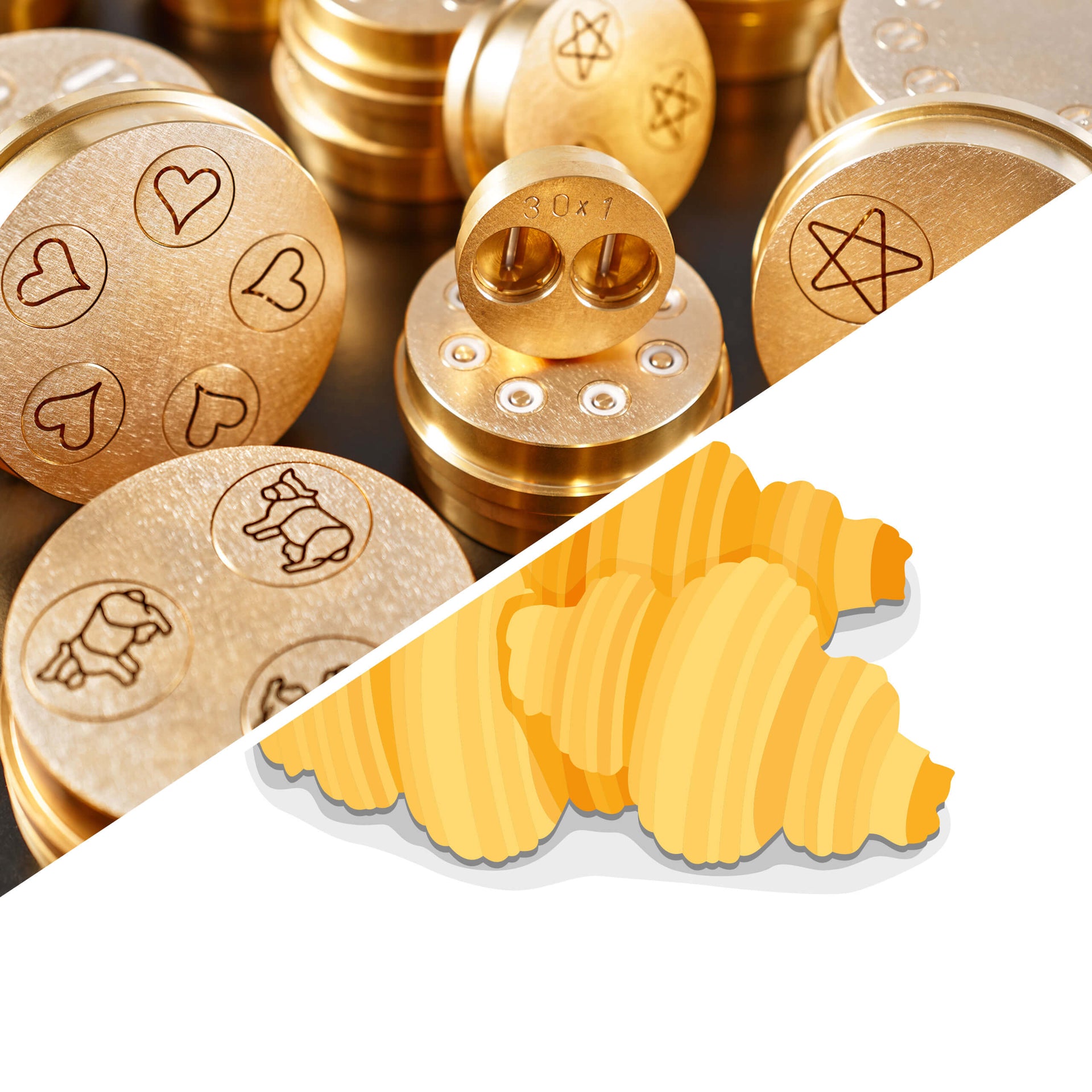 Gnocchi Rigate-Matrize für TR 70