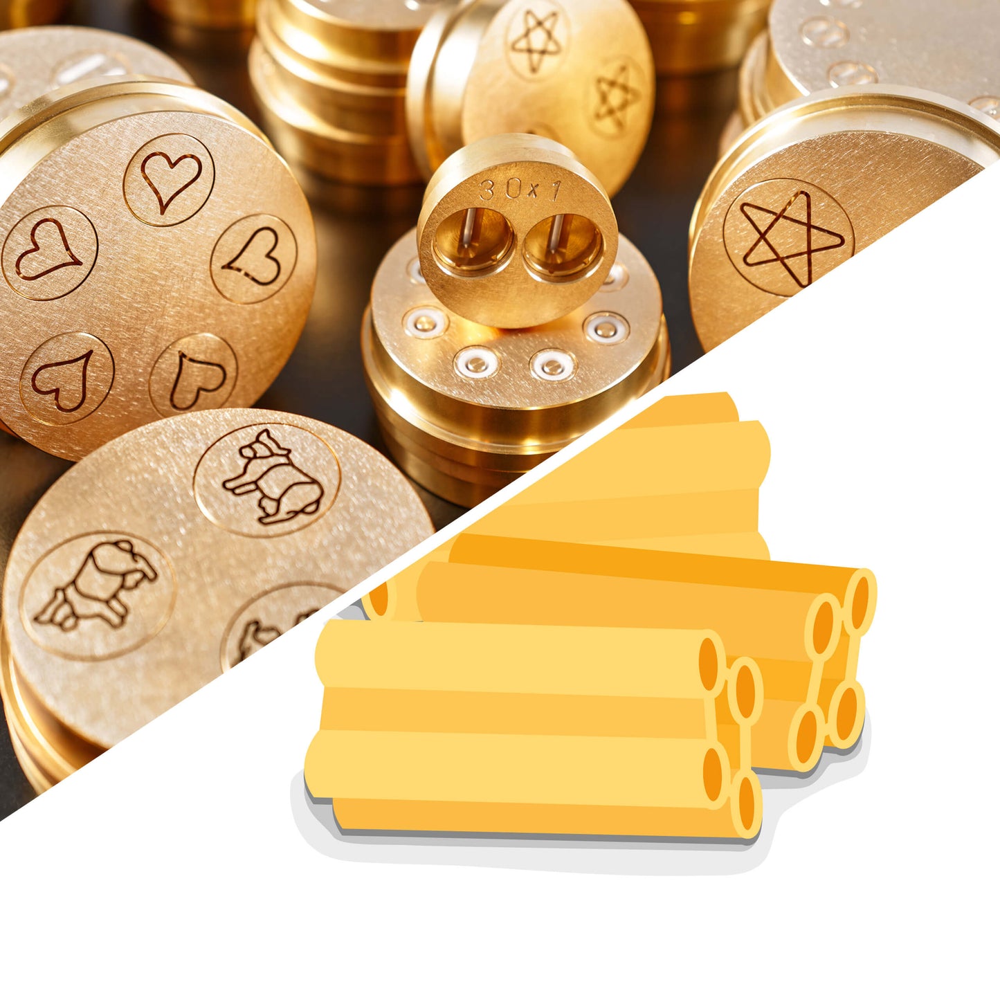 Maccheroni 4 fori-Matrize für TR 110